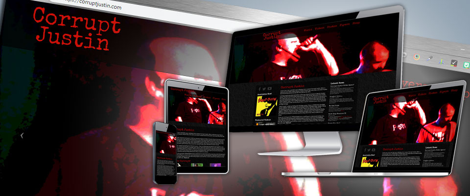 Corrupt Justin responsive screen resolution demo