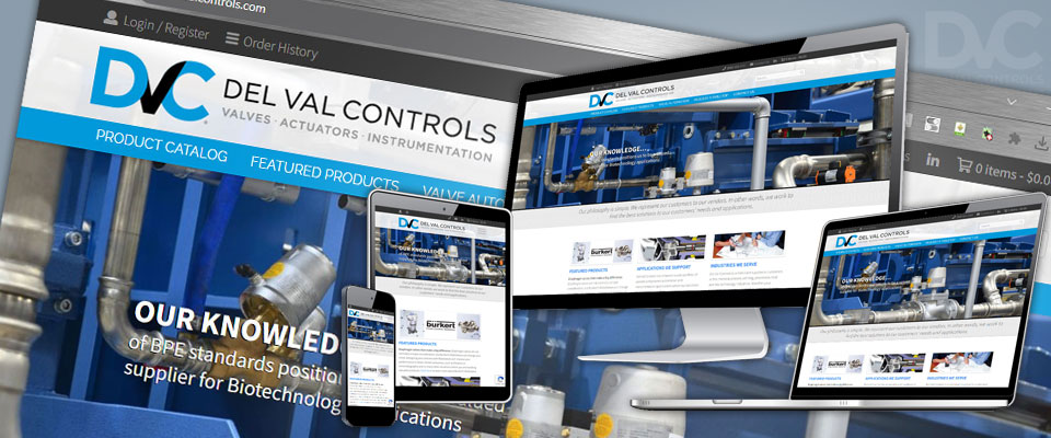 DelVal Controls responsive screen resolution demo