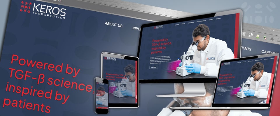 Keros Therapeutics responsive screen resolution demo
