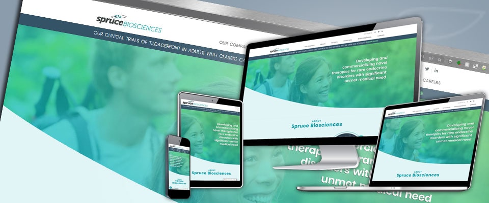 Spruce Biosciences responsive screen resolution demo
