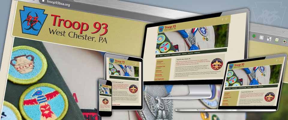 Troop 93 BSA responsive screen resolution demo